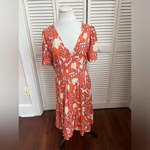 Knox Rose - Target - Orange and White dress size medium